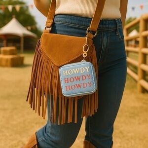 Howdy Howdy Howdy Change Purse Key Chain OS